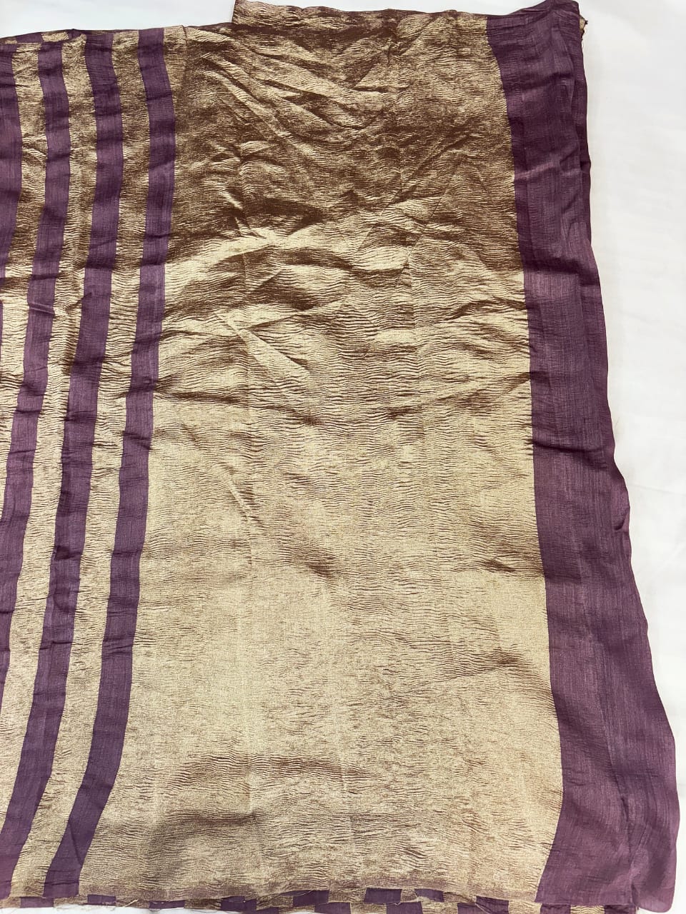 Banarasi handloom pure Moonga Tissue silk saree