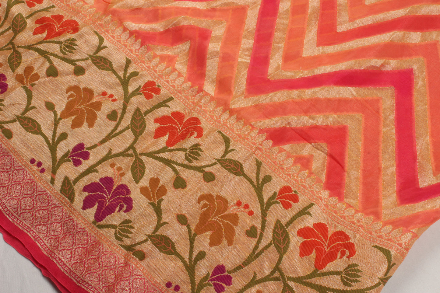 Handwoven Banarasi Pure Chiffon Saree