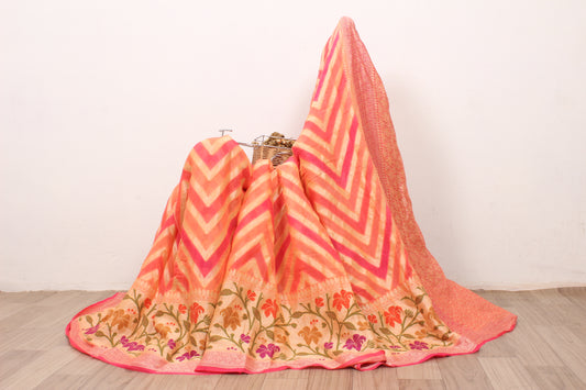 Handwoven Banarasi Pure Chiffon Saree