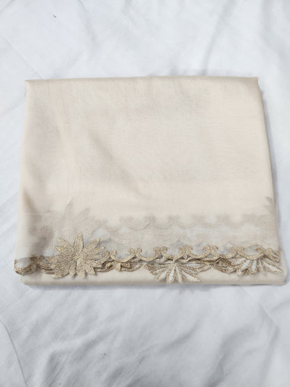 Banarasi pure chickenkari organza silk saree