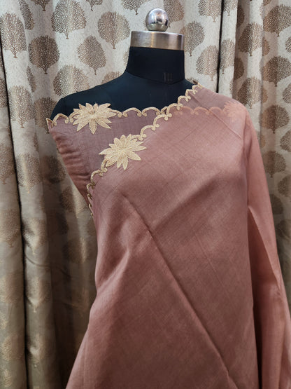 Banarasi pure chickenkari organza silk saree