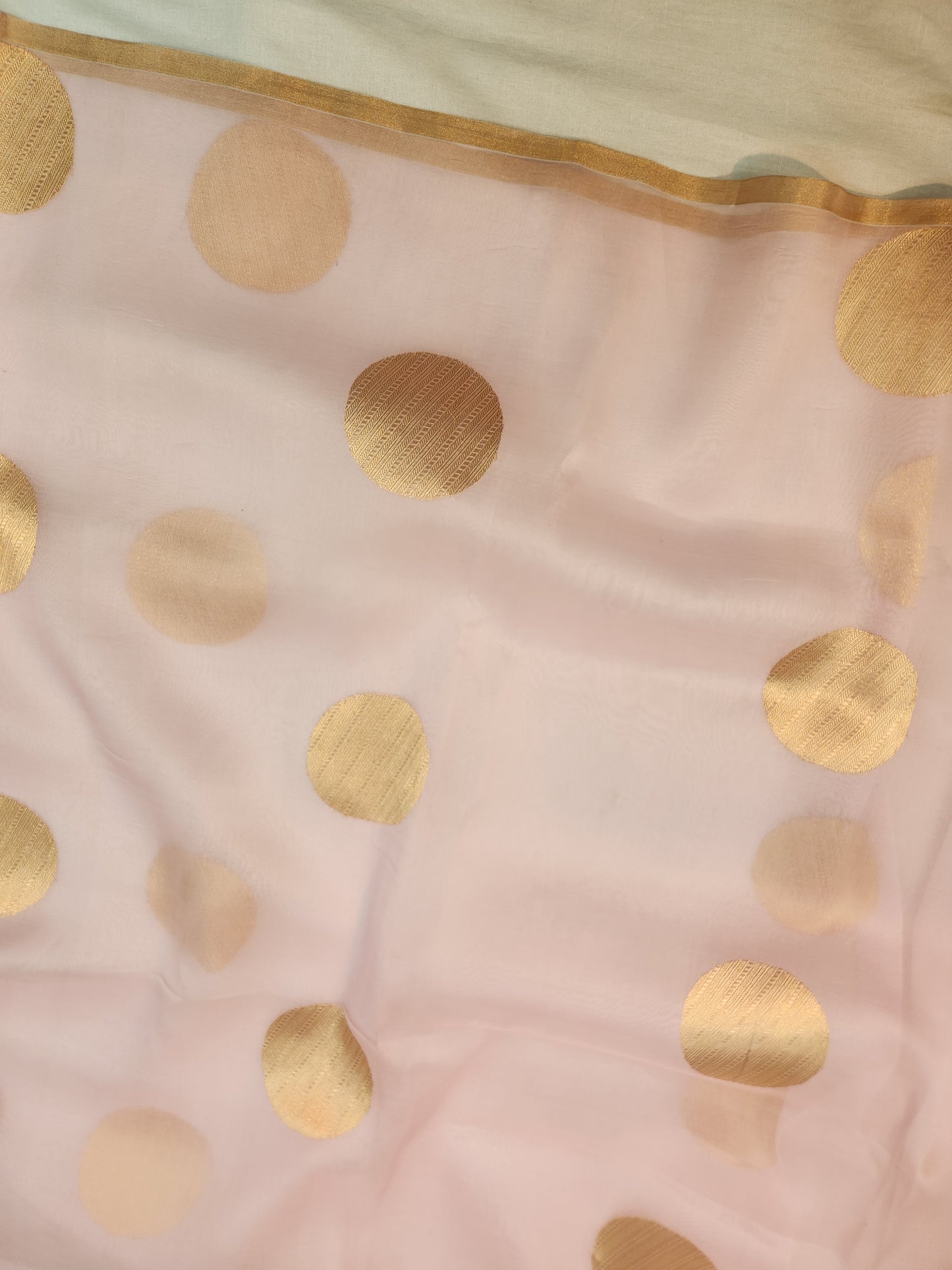 Banarasi Handloom pure kaduwa kora silk saree HandWoven - Light Pink