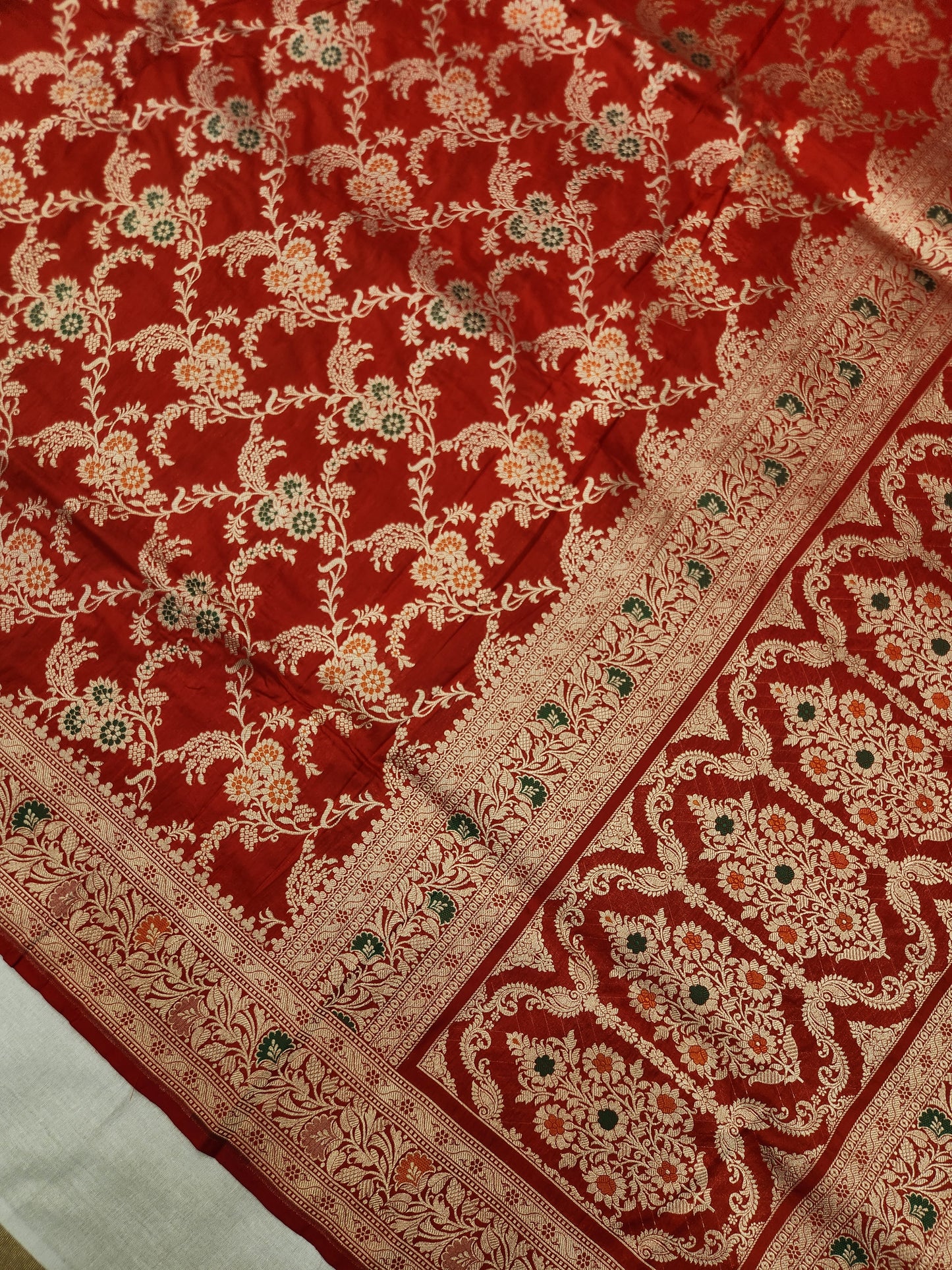 Banarasi Handloom pure upada katan silk saree - Red
