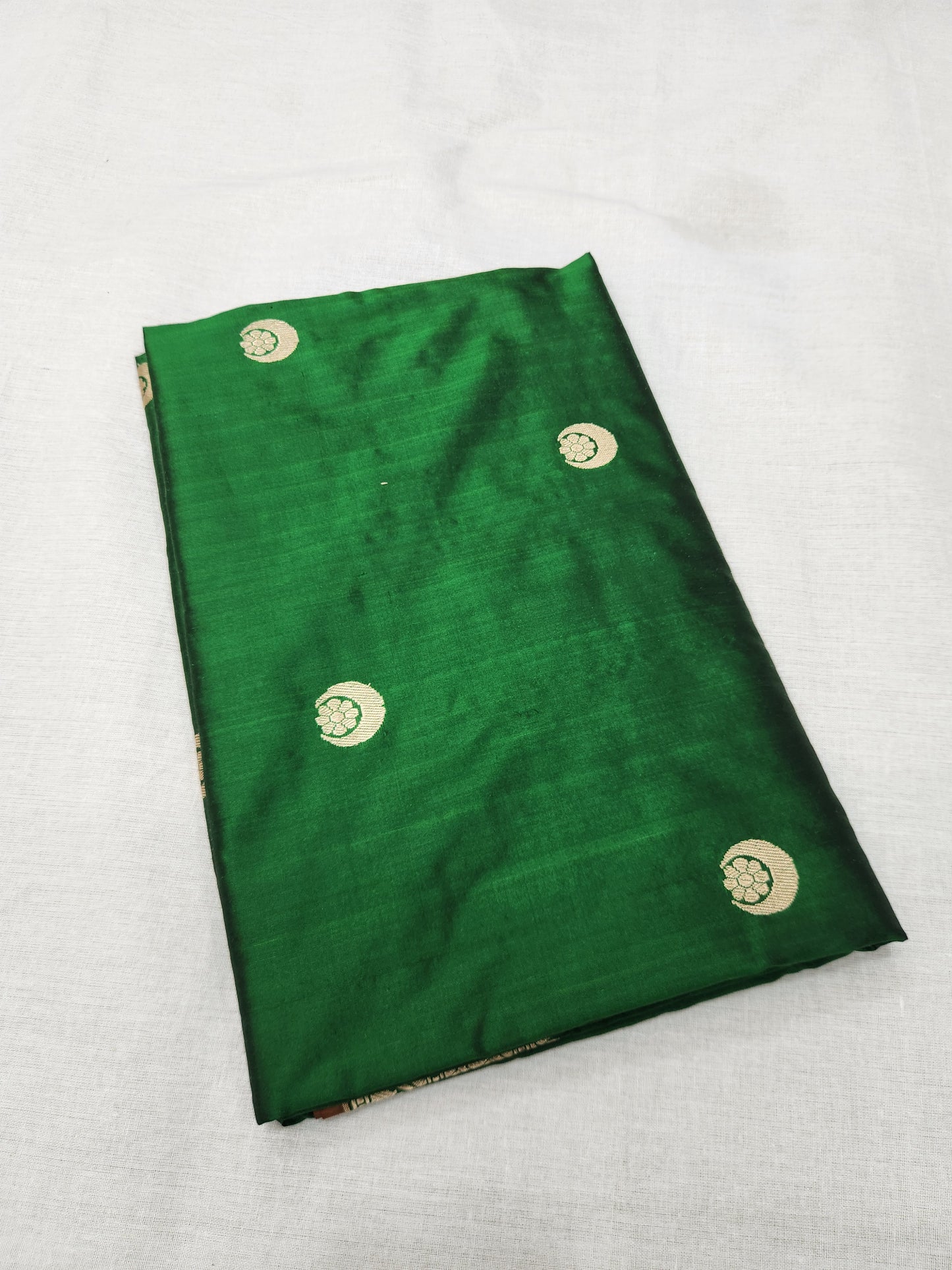 Banarasi Handloom pure kaduwa katan silk saree HandWoven - Phalo green