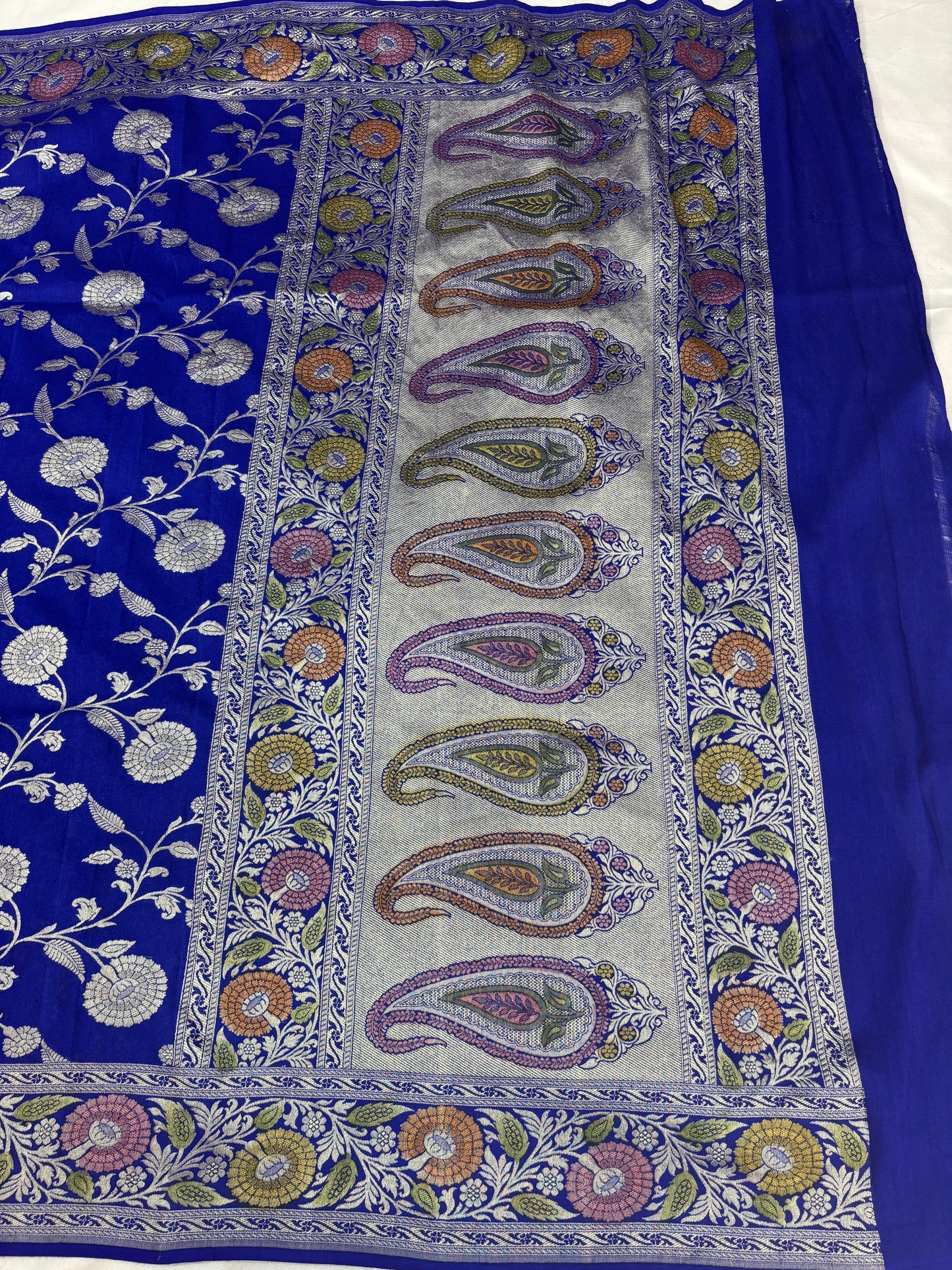 Banarasi Handloom pure khaddi Moonga silk Dupatta