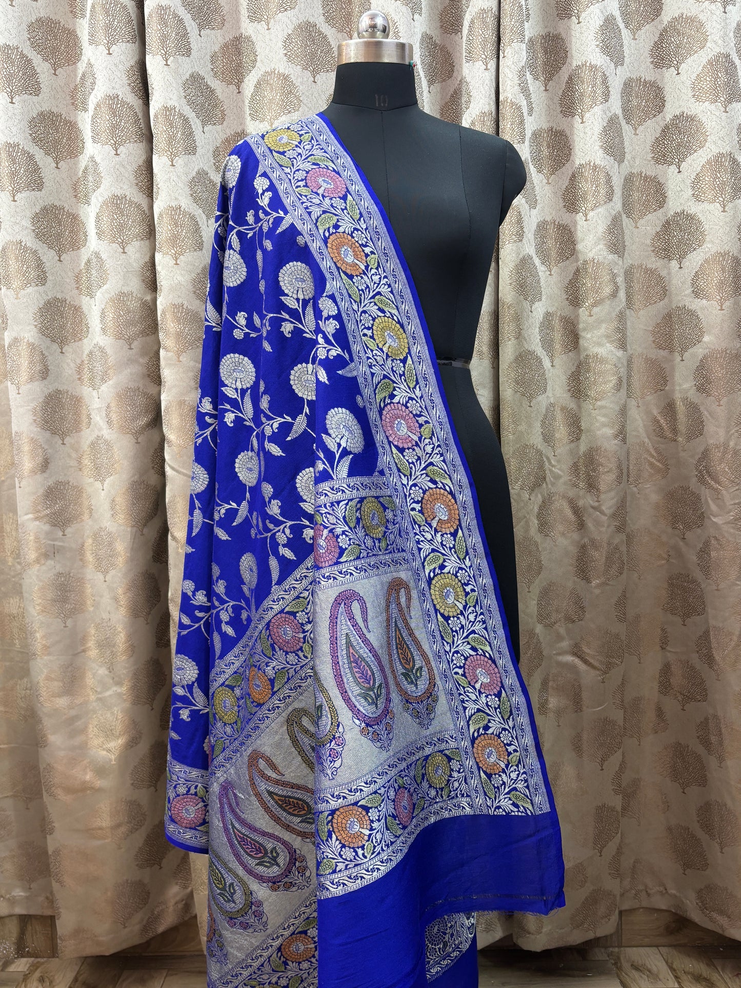 Banarasi Handloom pure khaddi Moonga silk Dupatta