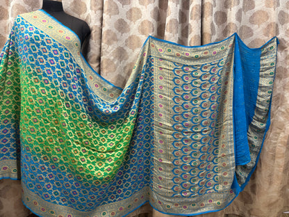 Banarasi Handloom pure Bandhej Georgette saree