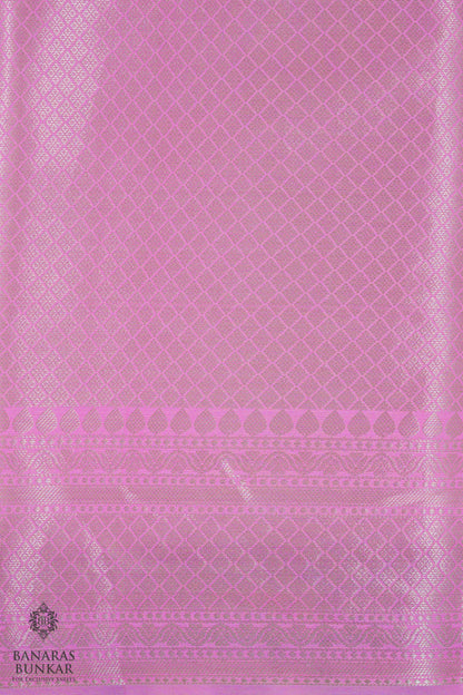 Banarasi semi kataan Tapeta silk saree allover Buti design with equal T
