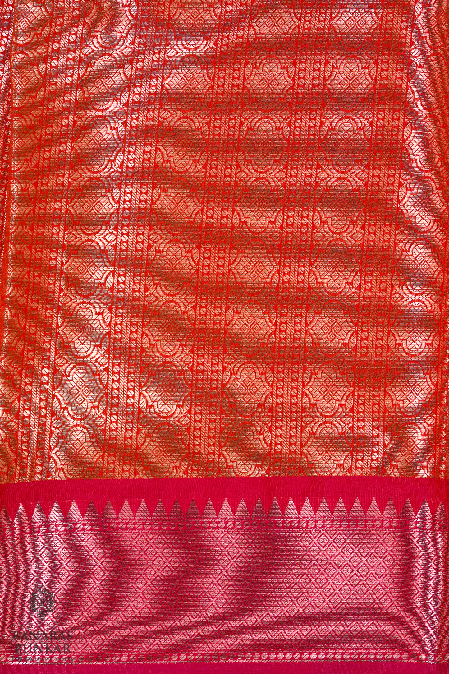 Banarasi Tissue silk zari Brocade saree allover jaal design with skirt