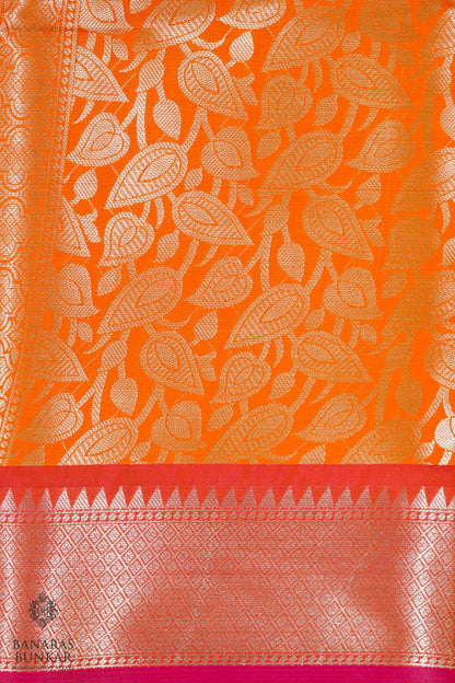 Banarasi handloom Tissue silk zari Brocade saree allover jaal design with skirt