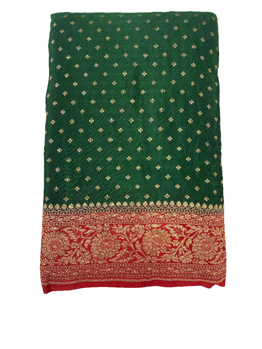Banarasi handloom pure khaddi crepe Georgette saree