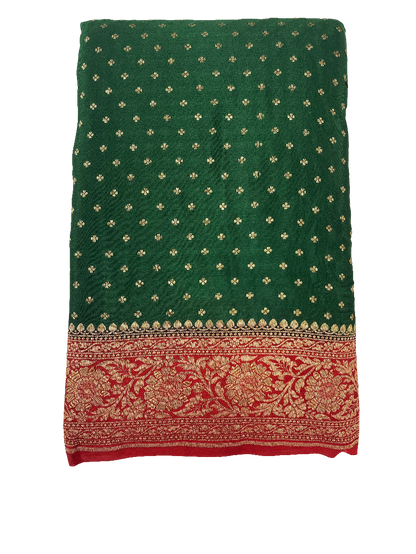 Banarasi handloom pure khaddi crepe Georgette saree