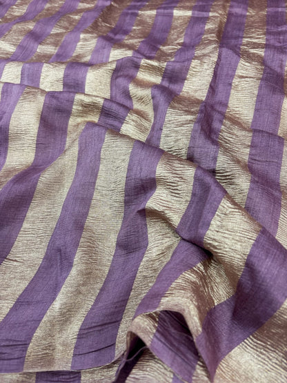 Banarasi handloom pure Moonga Tissue silk saree