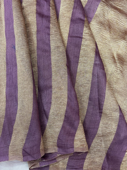 Banarasi handloom pure Moonga Tissue silk saree