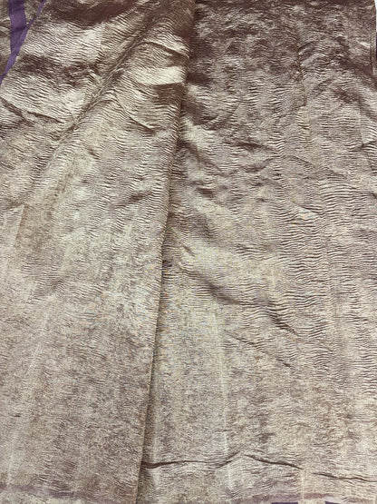 Banarasi handloom pure Moonga Tissue silk saree