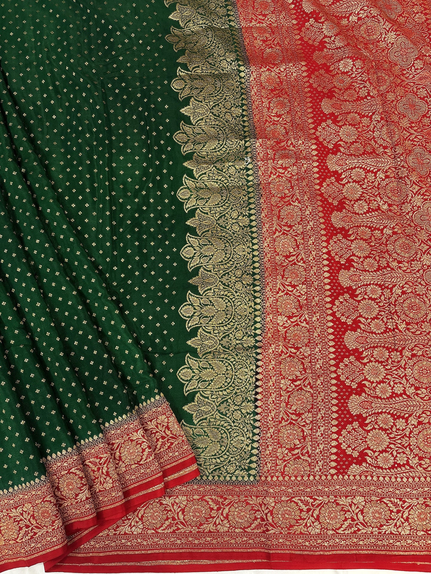 Banarasi handloom pure khaddi crepe Georgette saree