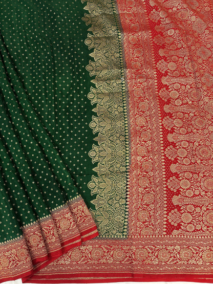 Banarasi handloom pure khaddi crepe Georgette saree