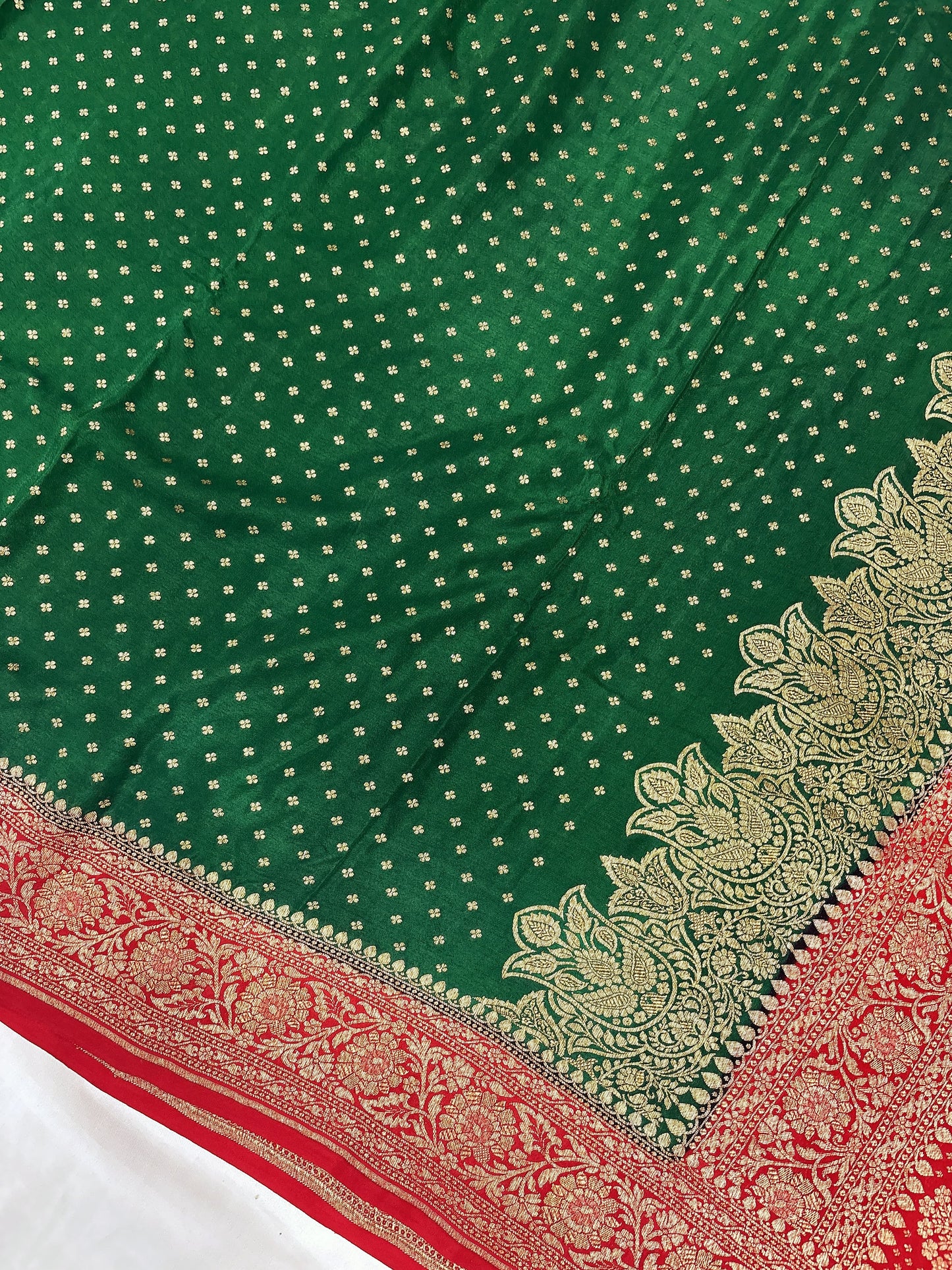 Banarasi handloom pure khaddi crepe Georgette saree