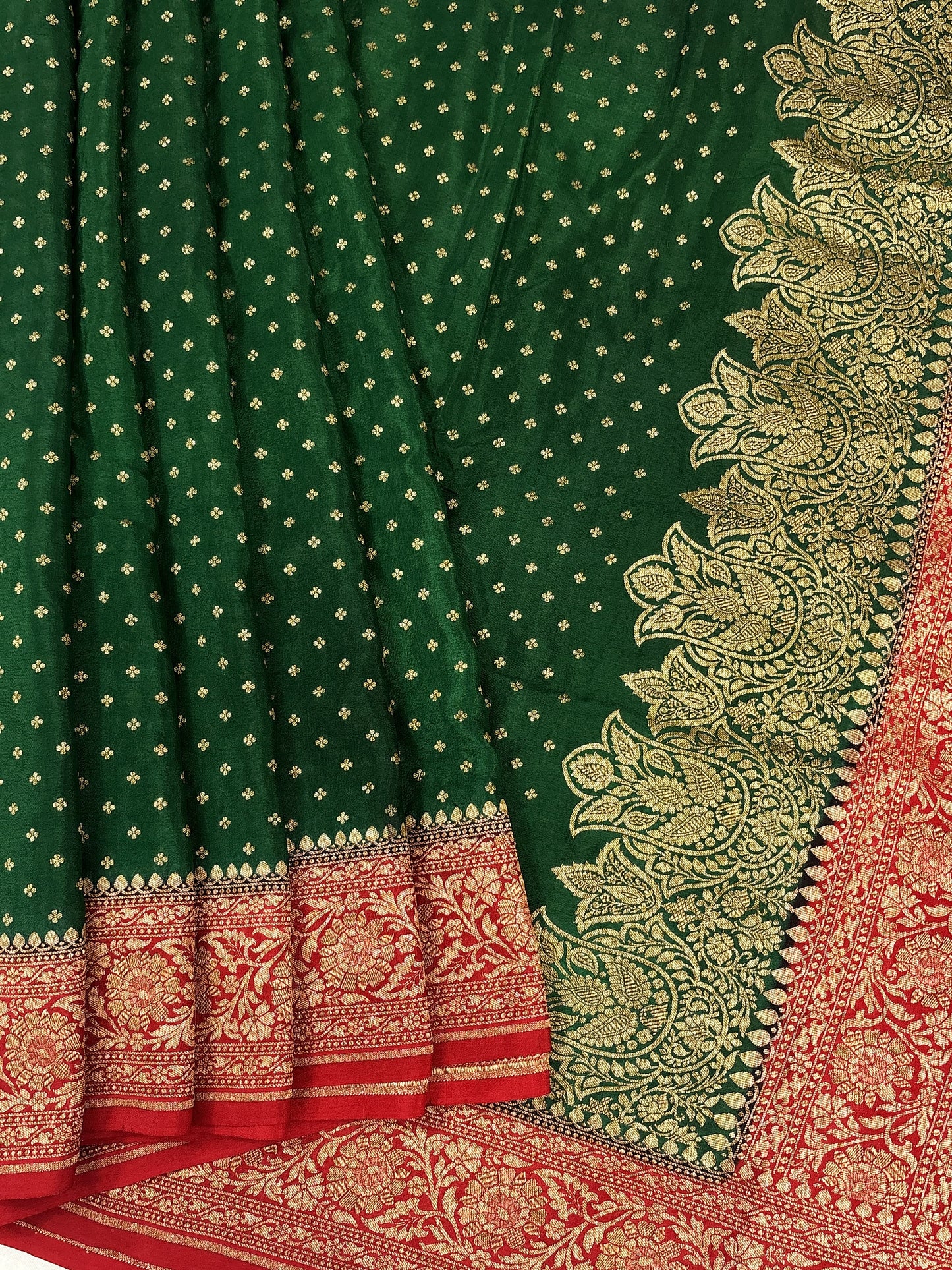 Banarasi handloom pure khaddi crepe Georgette saree